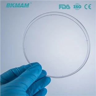 90mm/100mm/120mm/150mm yuqori shaffof PS steril Petri idishlari